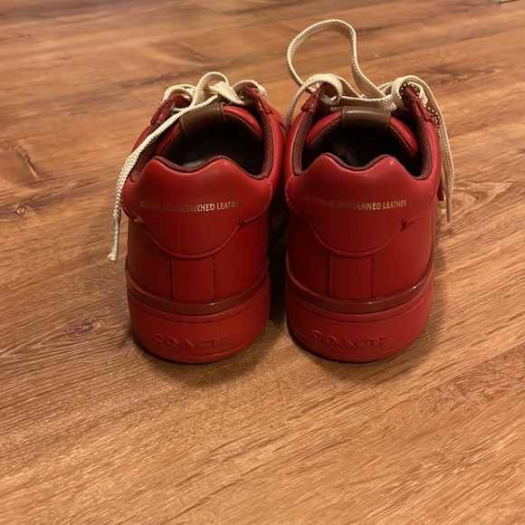 COACH | Lowline Luxe Low Top Sneakers | RED - Picture 6 of 8